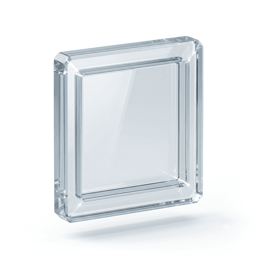 Glass icon of a window frame with a single pane set inside it.